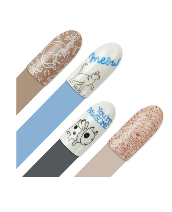 piastra per stamping nailart con animali(2)